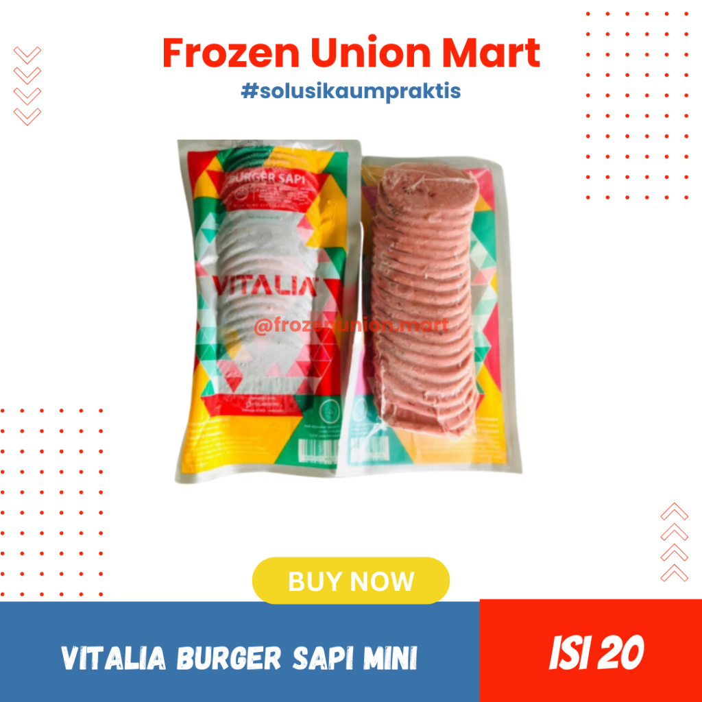 Vitalia burger sapi isi 20 (280gr)