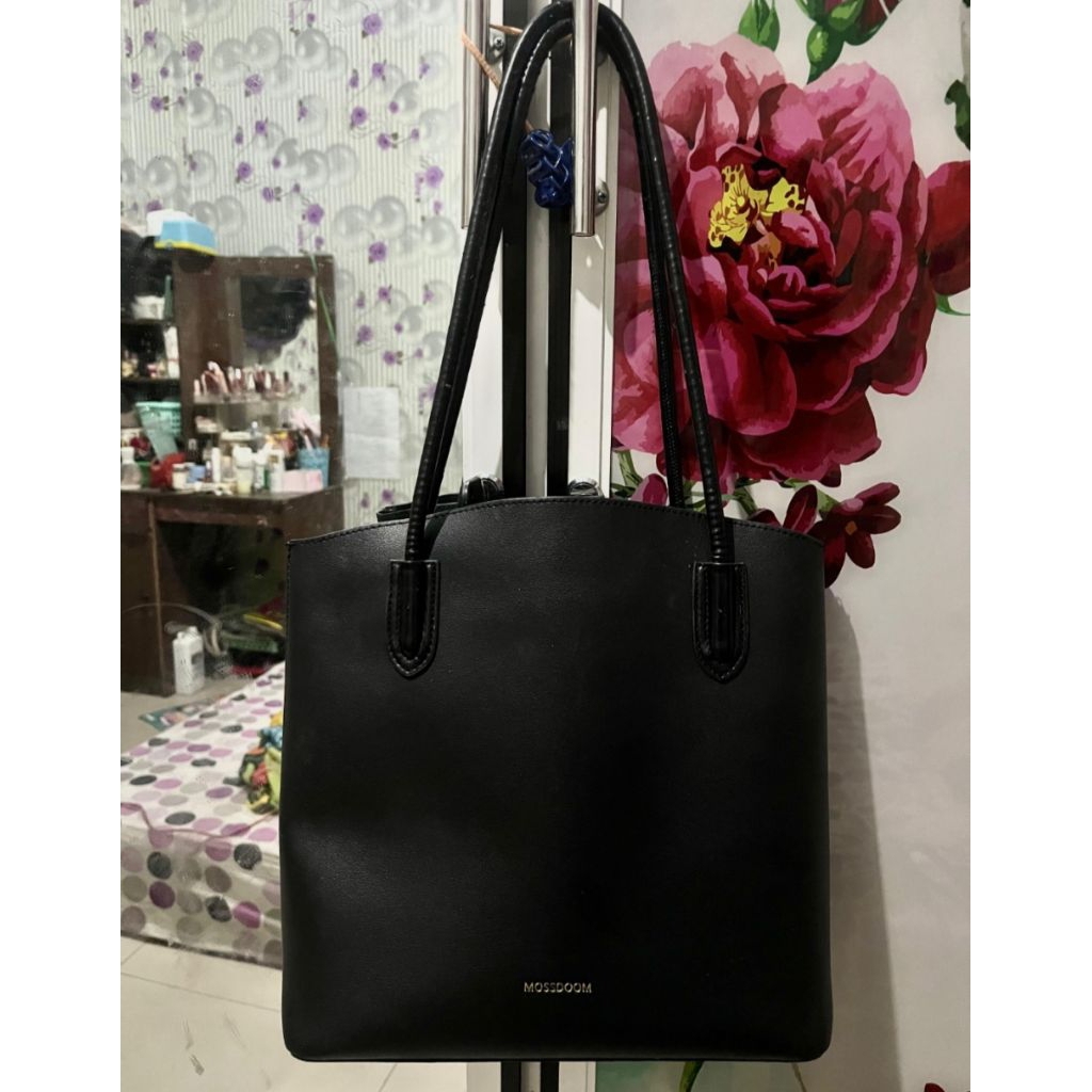 preloved totebag MOSSDOOM (include pouch)