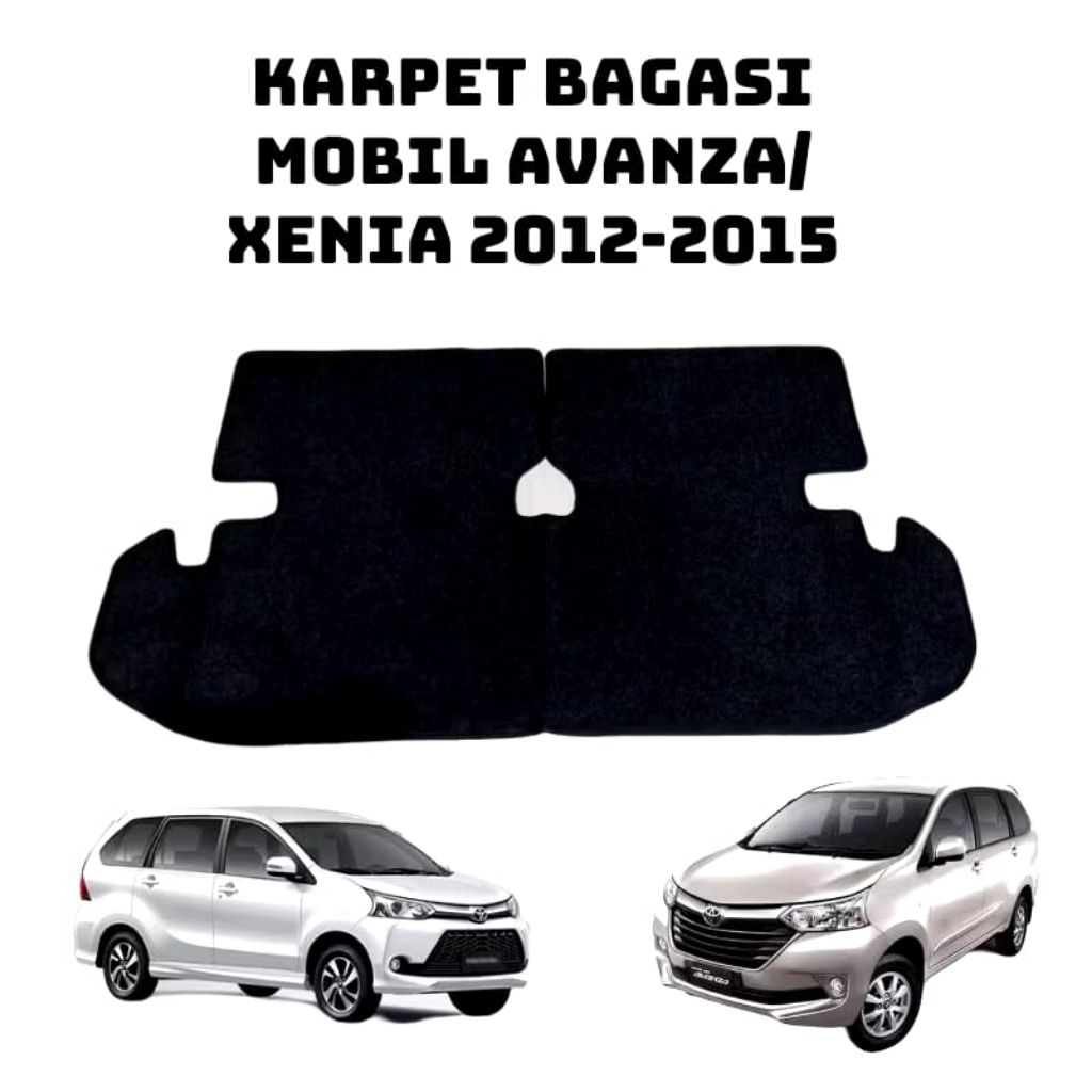 karpet karet matras bagian belakang/bagasi mobil xenia/avanza 2012_2015