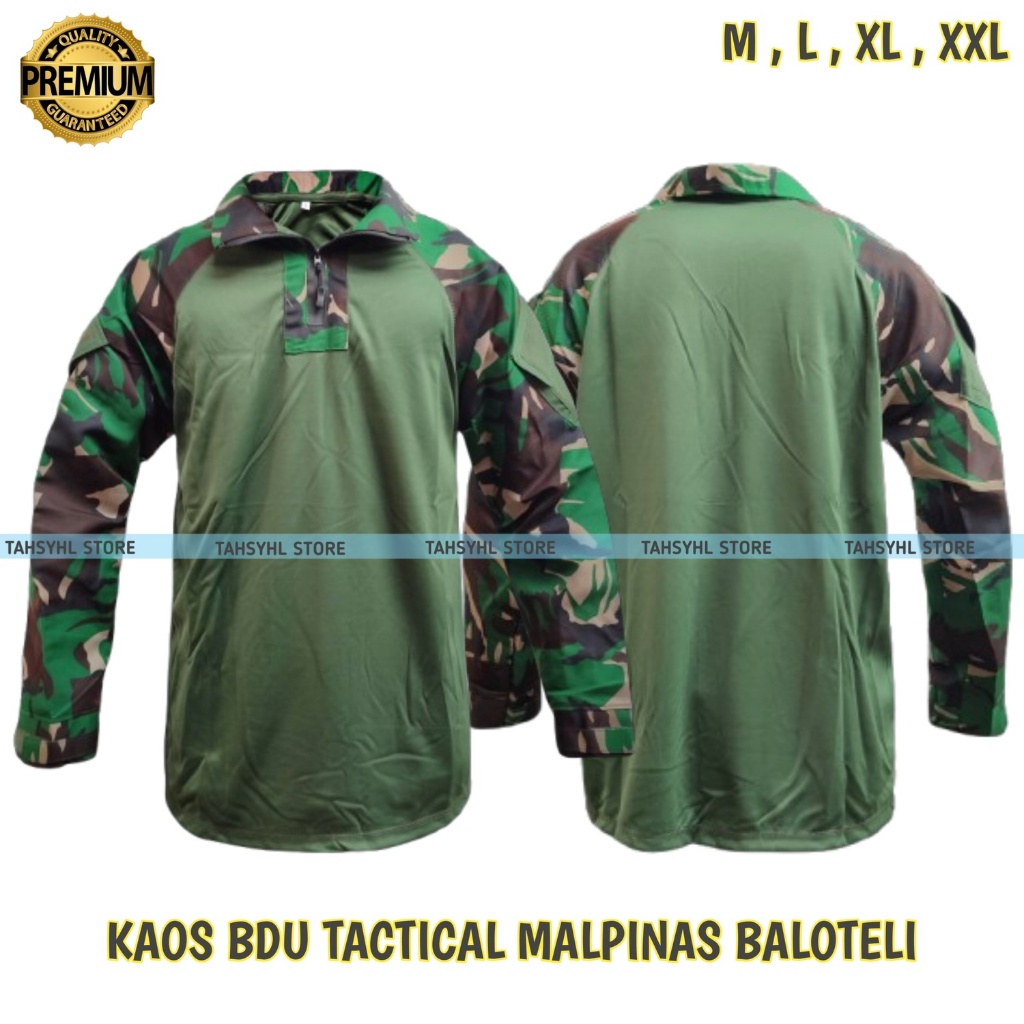 Kaos BDU Tactical Panjang Malpinas Balotelli Original