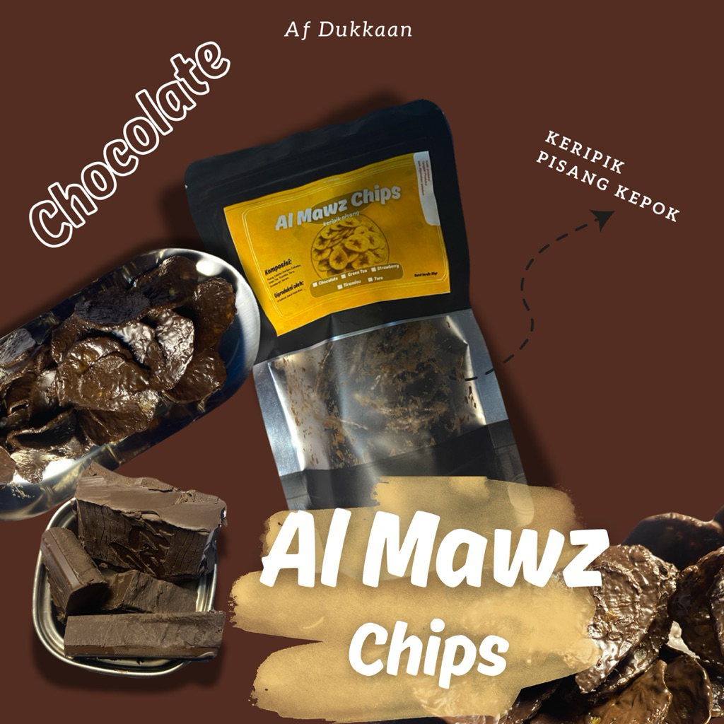 

Keripik Pisang Cokelat cemilan kriuk | AlMawz Chips AF Dukkaan |