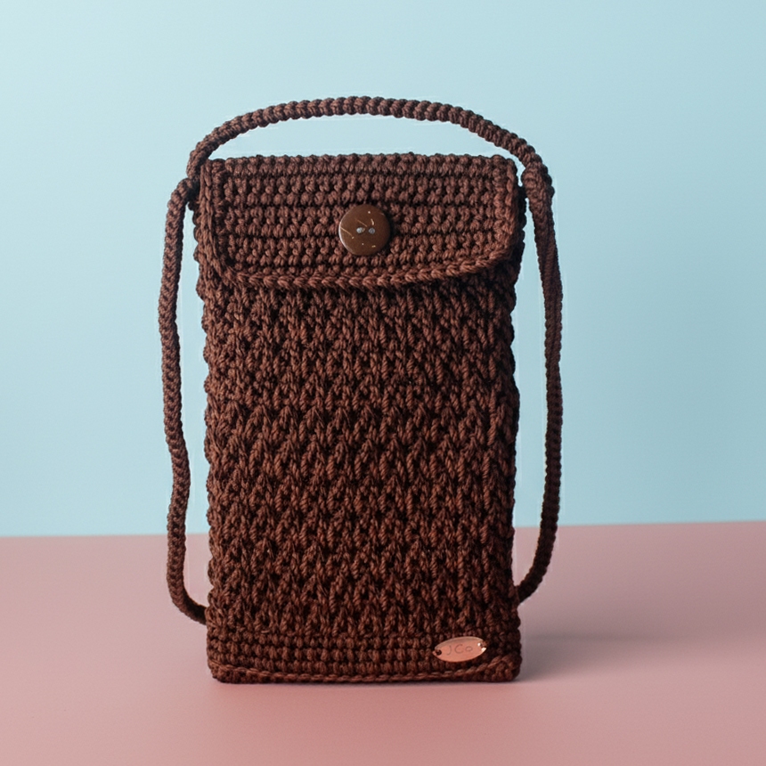 Tas Hp Wanita – Tas Rajut Wanita - Sling Bag - Dompet Hp Rajut - Pouch Hp Rajut – Dompet Koin – Domp