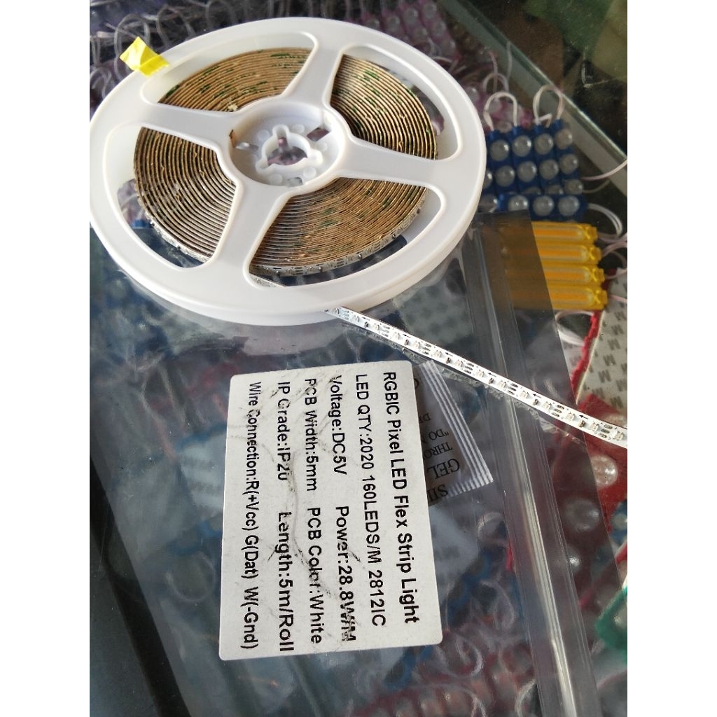 Rumahleha Smart Led Rgb Ws2812B 5V 160 Dan 200 Led Permeter 28.8 Watt Dan 36 Watt Permeter Ws2812B