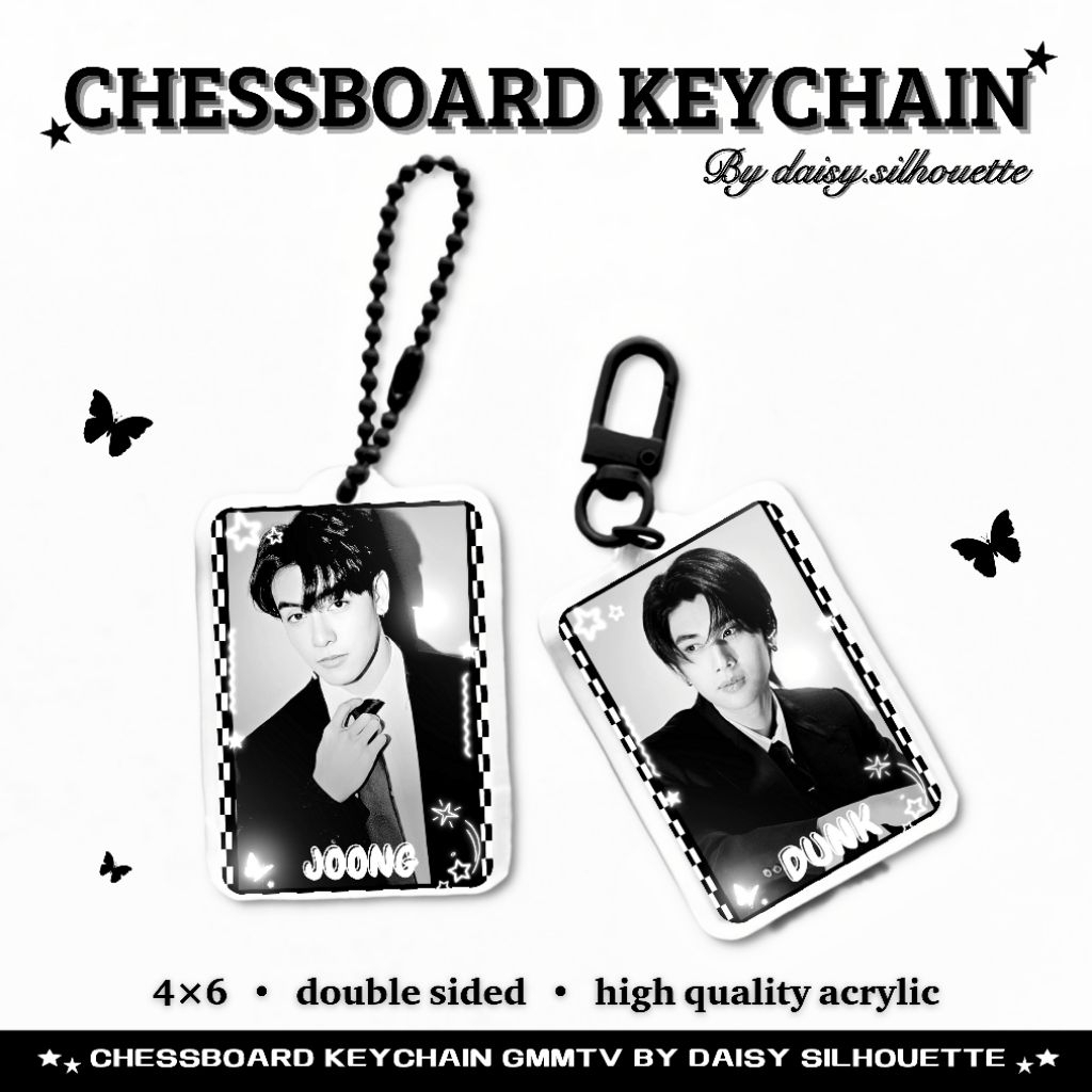 CHESSBOARD KEYCHAIN || BISA CUSTOM THAI ACTOR ACRYLIC KEYCHAIN || GMMTV KEYCHAIN || GANTUNG KUNCI AK