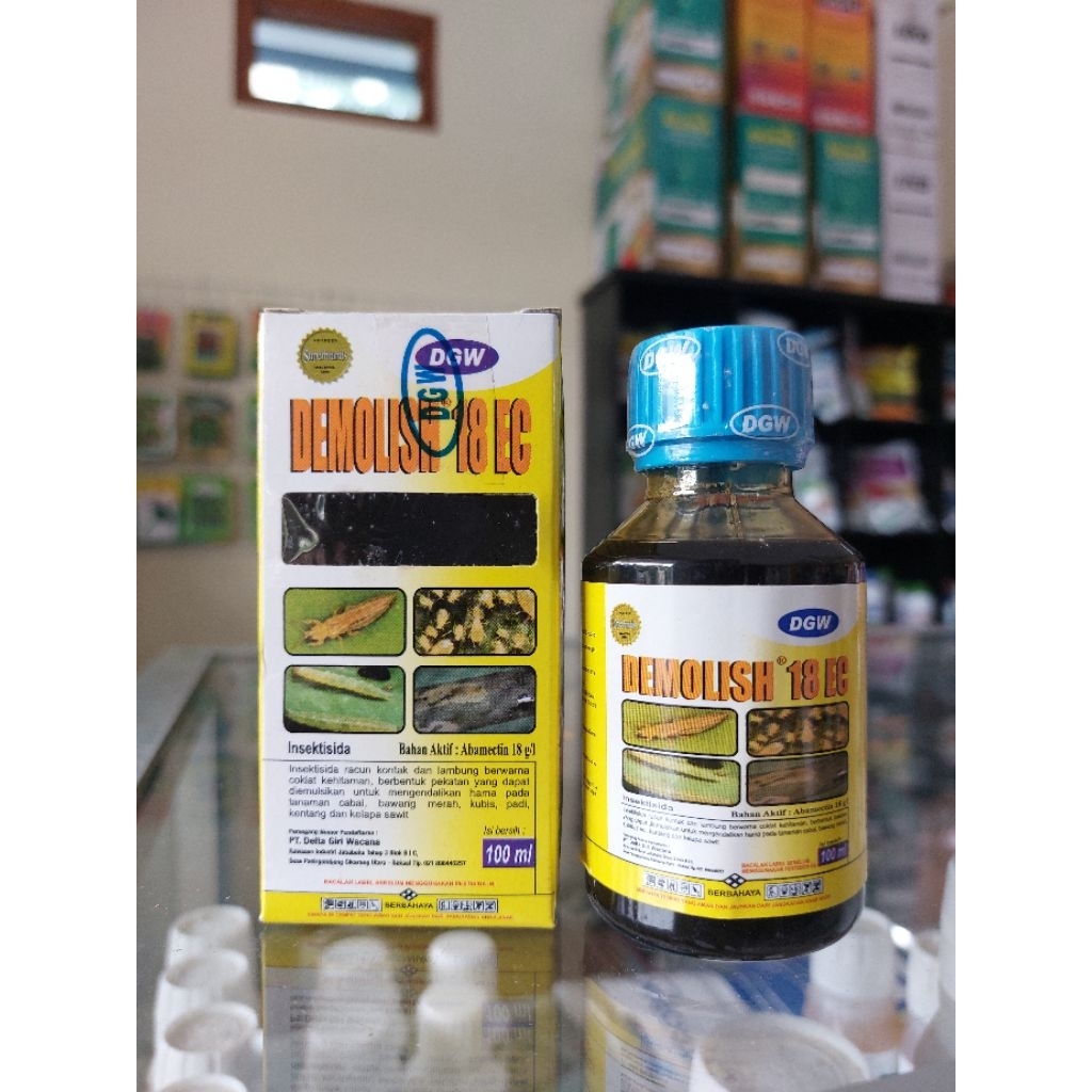 Insektisida DEMOLISH 18 EC - Obat Trips Kutu Daun 250 ML dan 100 ML