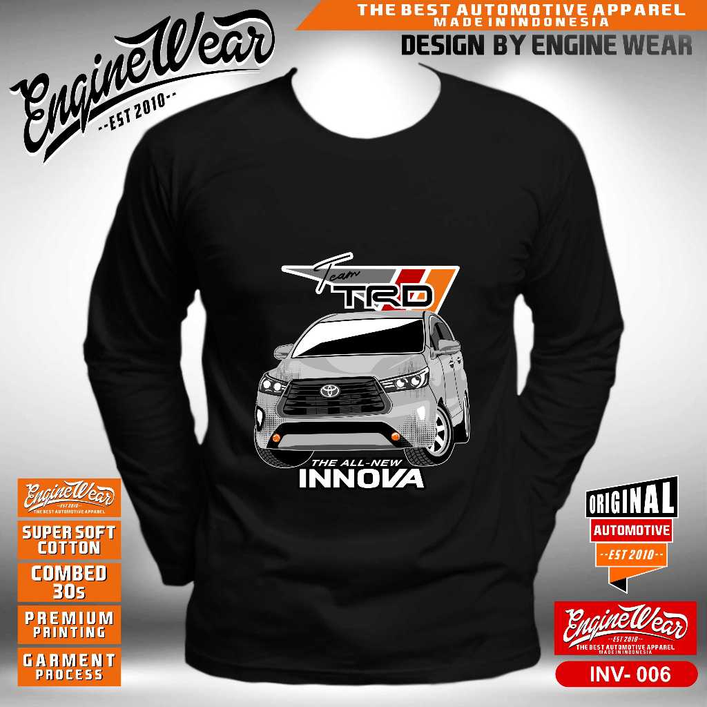 Kaos kijang innova reborn tshirt mobil toyota kijang baju toyota innova JDM otomotif abu