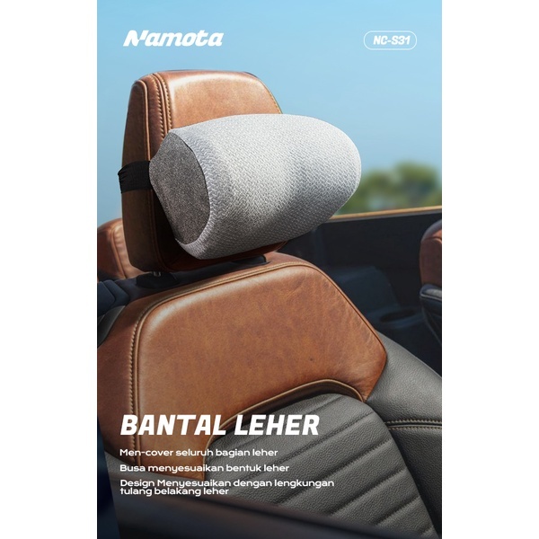 NAMOTA Bantal Kepala Mobil Bantal Punggung Mobil Memory Foam Anti Pegal Car Lumbar NC-S32/Headrest N