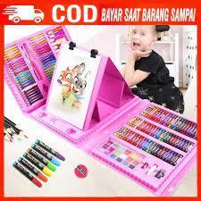 

Super Mega Art Set Anak 150pcs Spidol Crayon / Set Menggambar