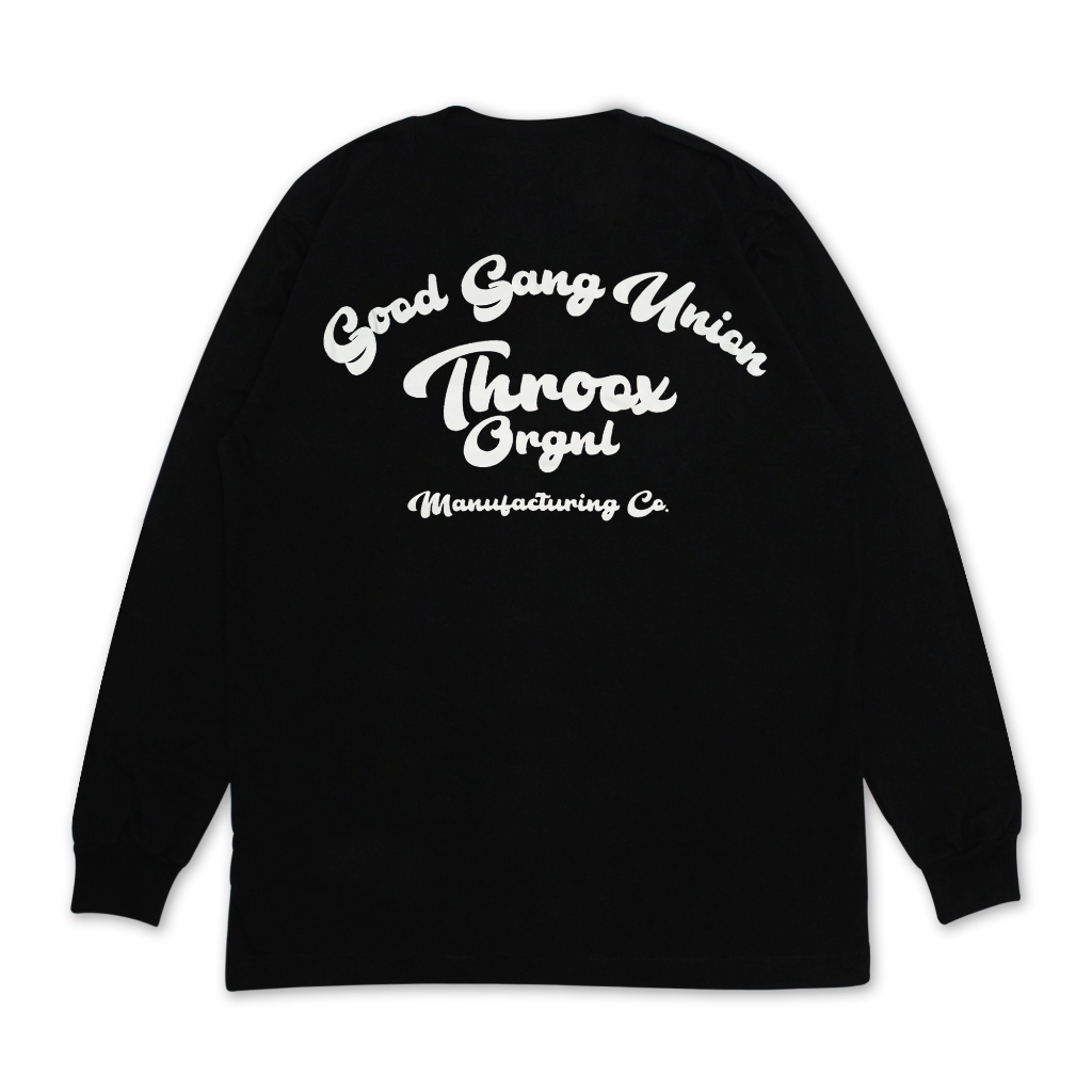Throox Longsleeve || Throox Kaos Lengan Panjang Rapinha Black