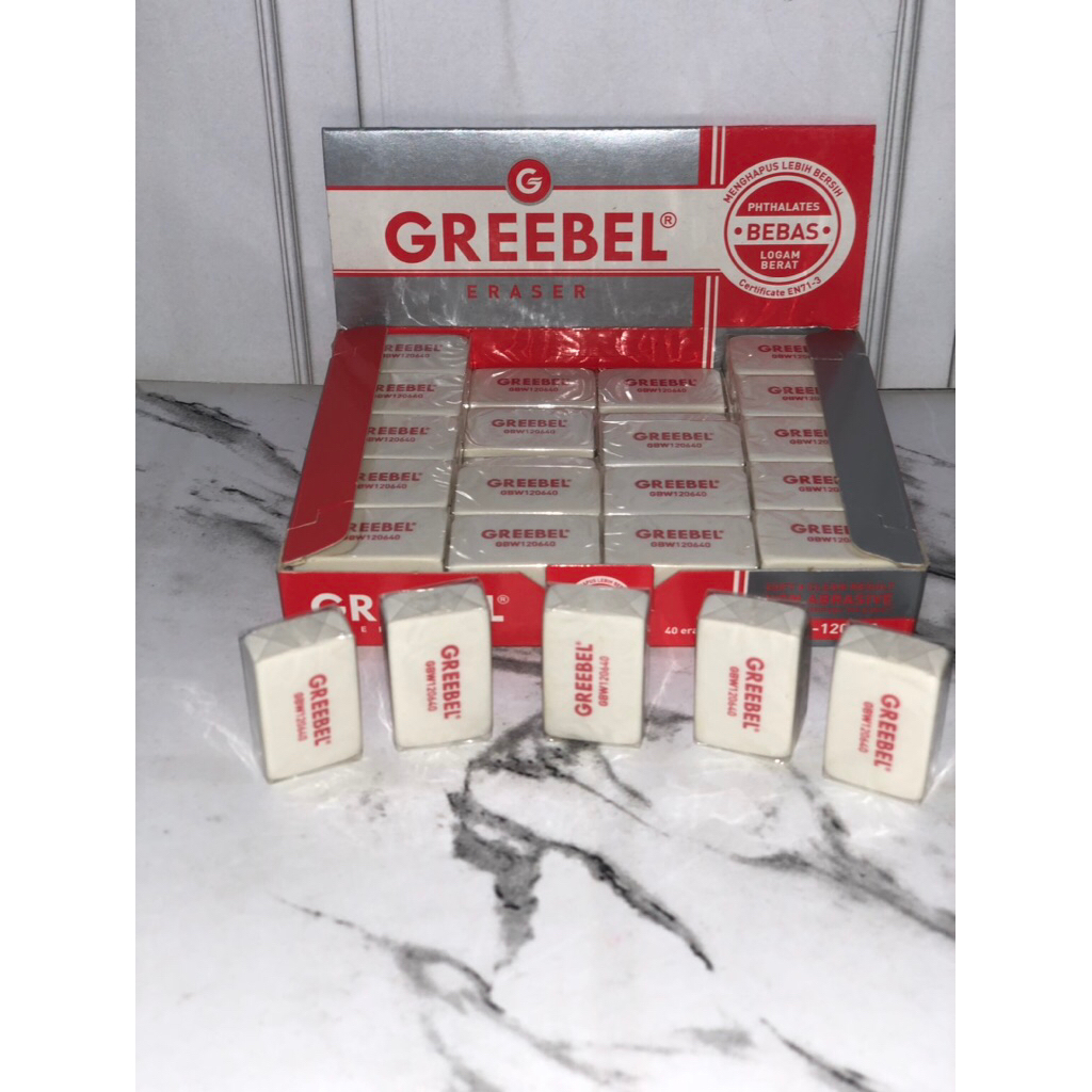 

N/A Stip Greebel GBW-120640 / Penghapus karet / Penghapus / Eraser / Stip Bersih / 40 pcs