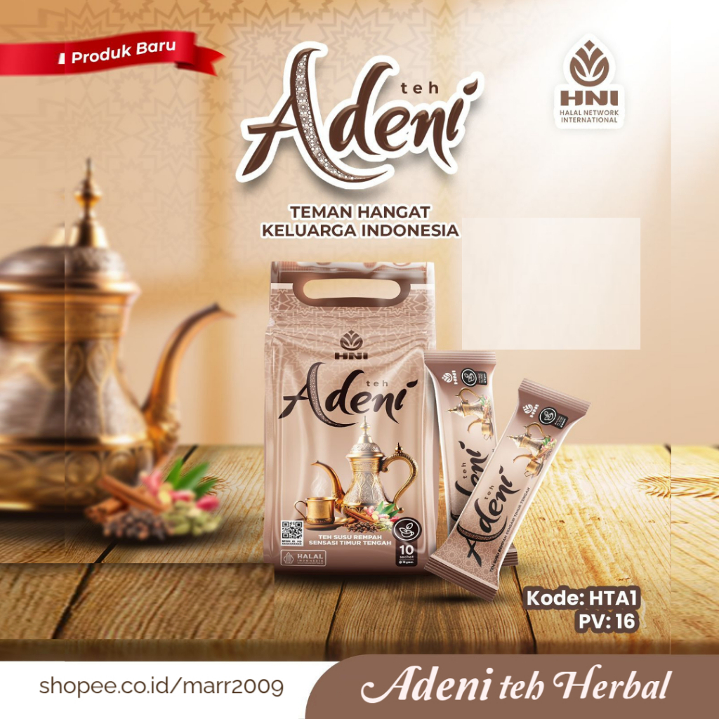 TEH ADENI HNI - TEH SUSU REMPAH - HNI HPAI