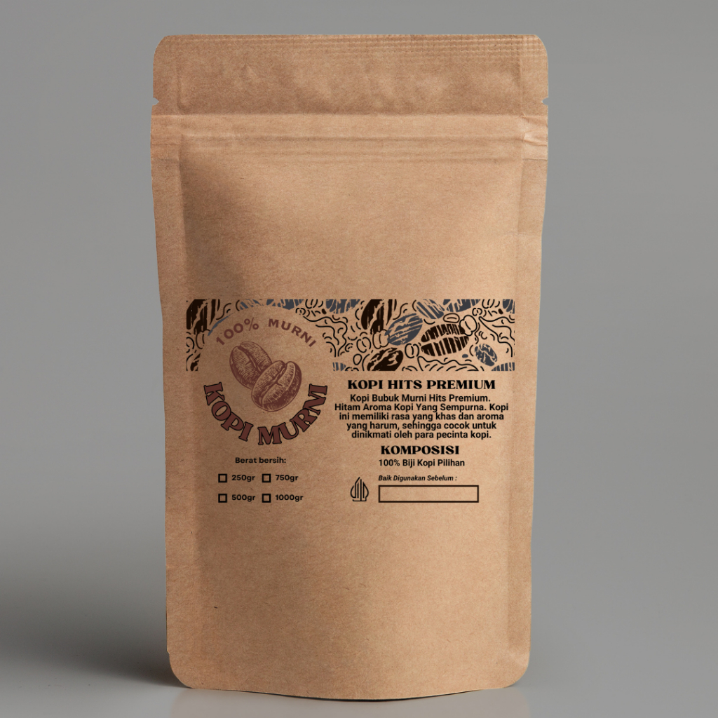 

Kopi Bubuk Hitam Murni 1 Kg Giling Halus Kualitas Premium