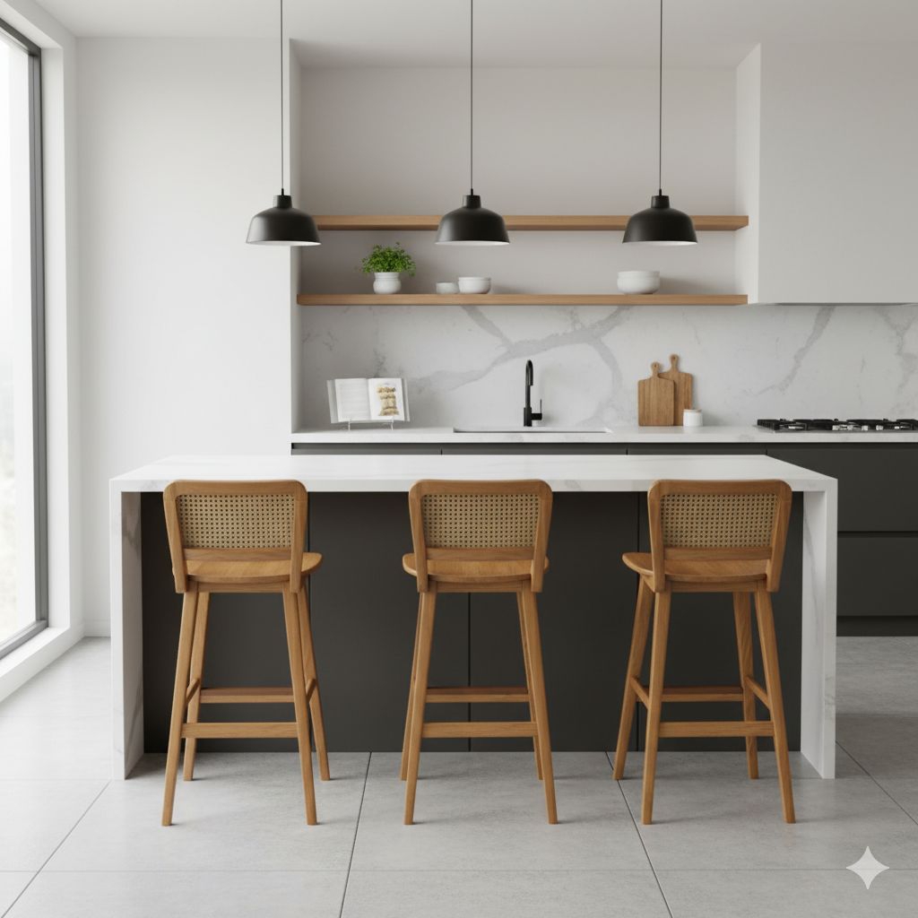 Kursi bar/ kursi bar kayu/ kursi bar rotan/ kursi bar minimalis/kursi bar dari kayu