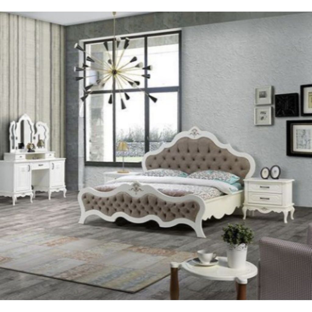 Tempat tidur luxury jok sofabed modern/dipan kayu solid ukuran 160x200/rangka ranjang divan busa fin