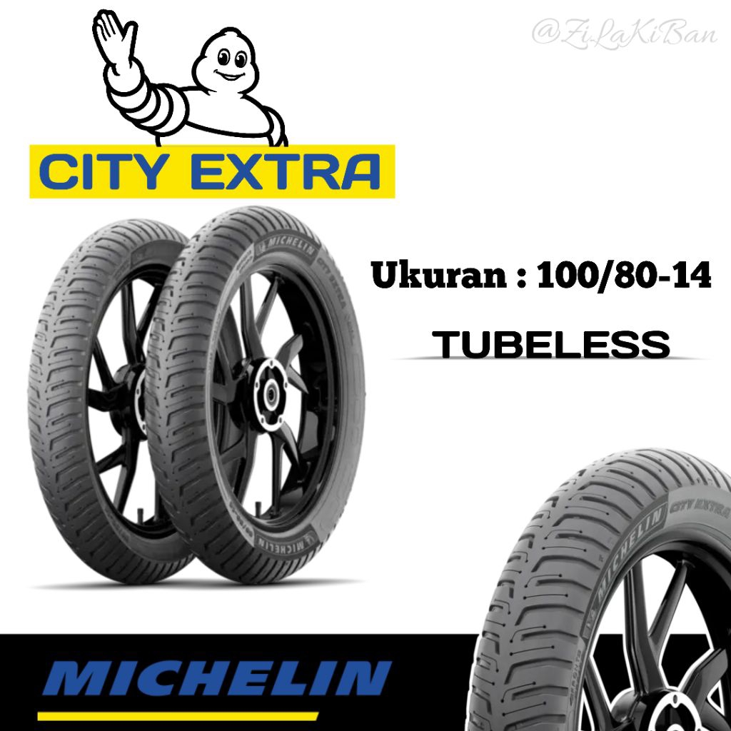 Ban luar Michelin City Extra 100/80 Ring 14