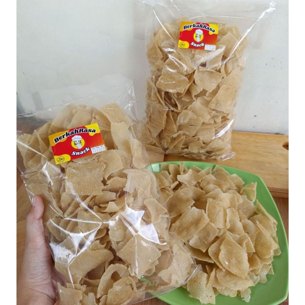 Keripik opak singkong mentah 1kg original | opak getuk singkong