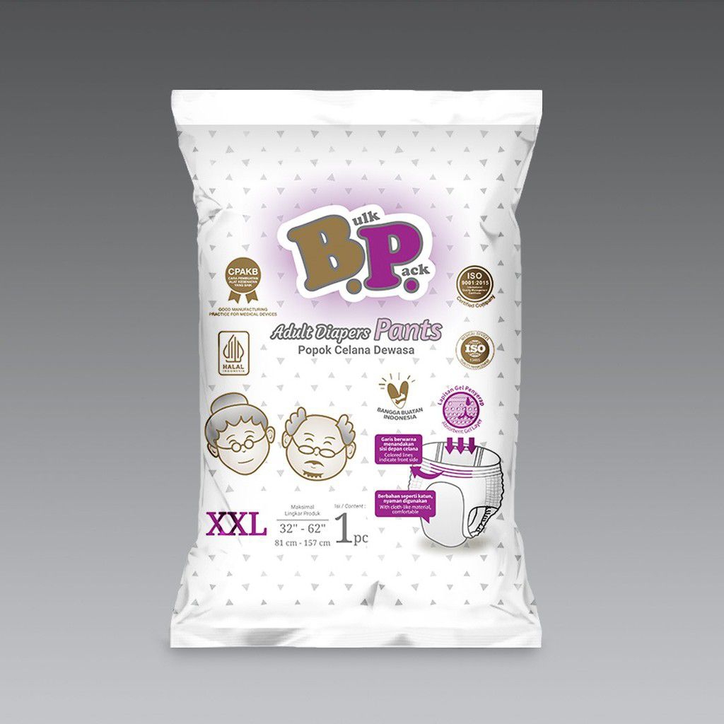 Bulk Pack Popok Celana Dewasa XXL - BP Popok Celana Dewasa XXL /1 pcs