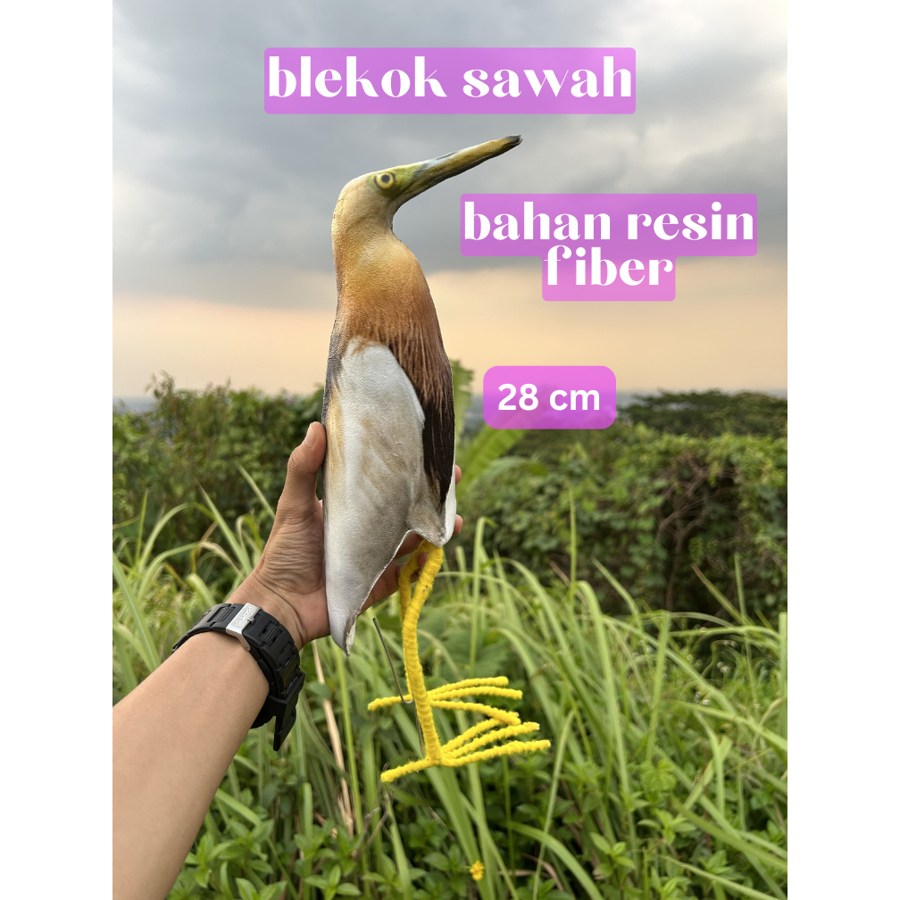 patung jontrot burung blekok sawah