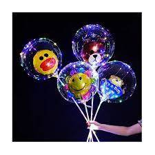 Balon Lampu Matahari - Balon Viral Lampu Matahari / Balon Bobo Karakter Kartun LED Bening, Lampu /BA