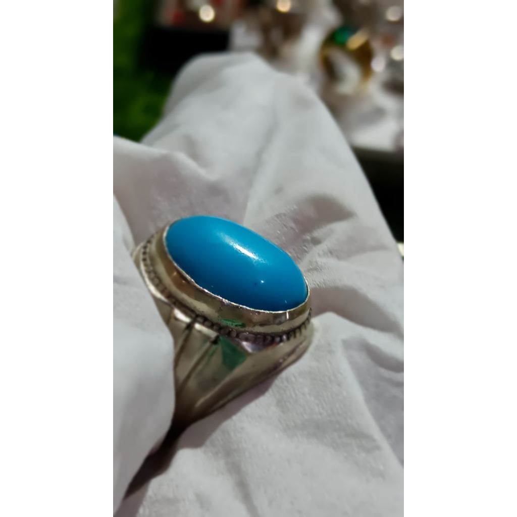 CINCIN ALPAKA PIRUS PERSIA POLOS BIRU