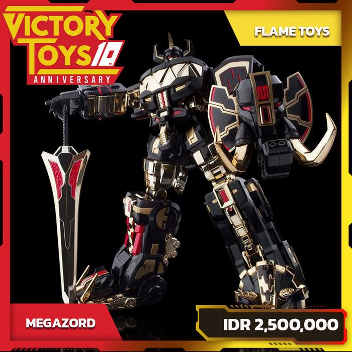 MIGHTY MORPHIN POWER RANGERS FURAI MEGAZORD (Black Limited Ver.) MODEL KIT By Flame Toys