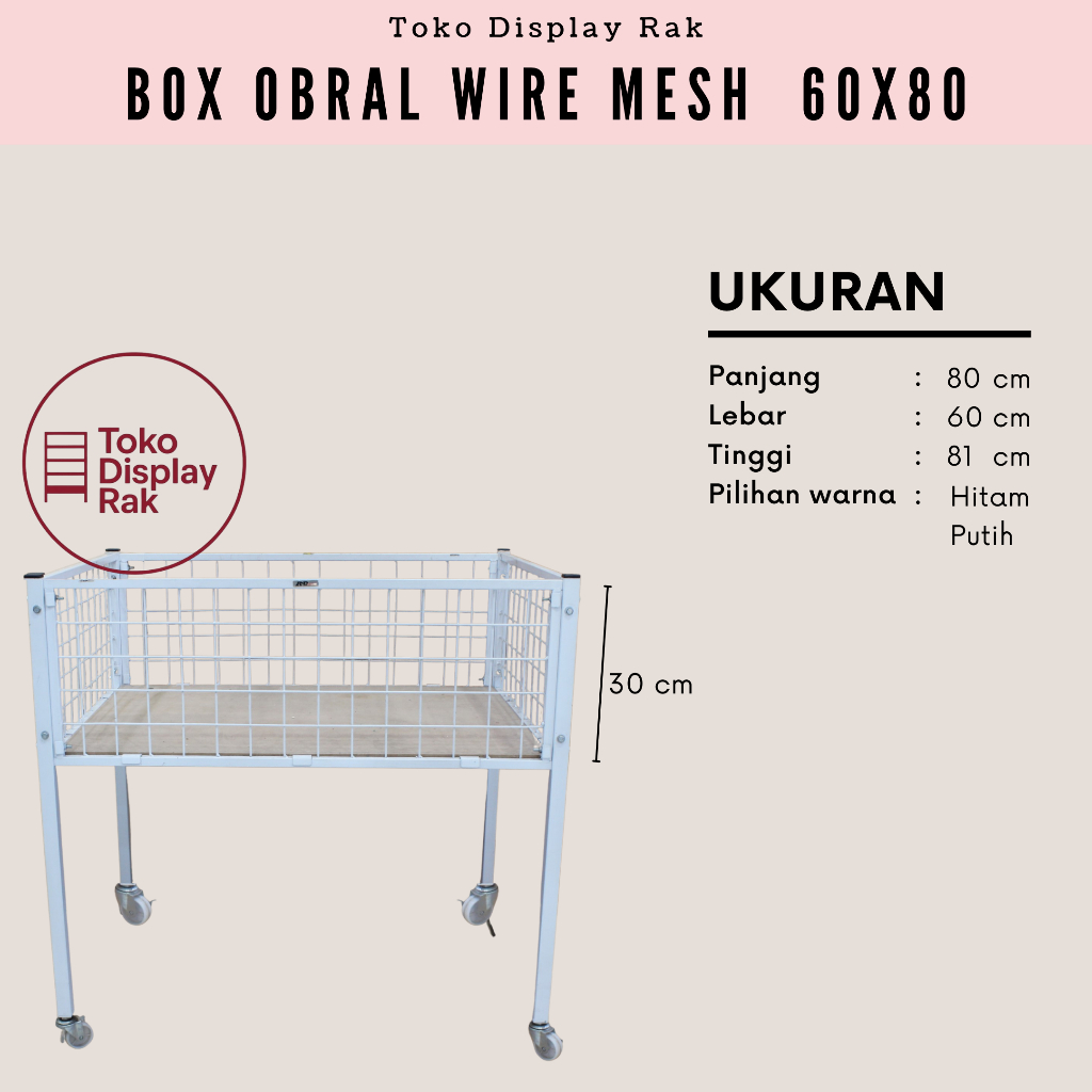 Rak Obral Wiremesh Serbaguna Murah 60x80cm