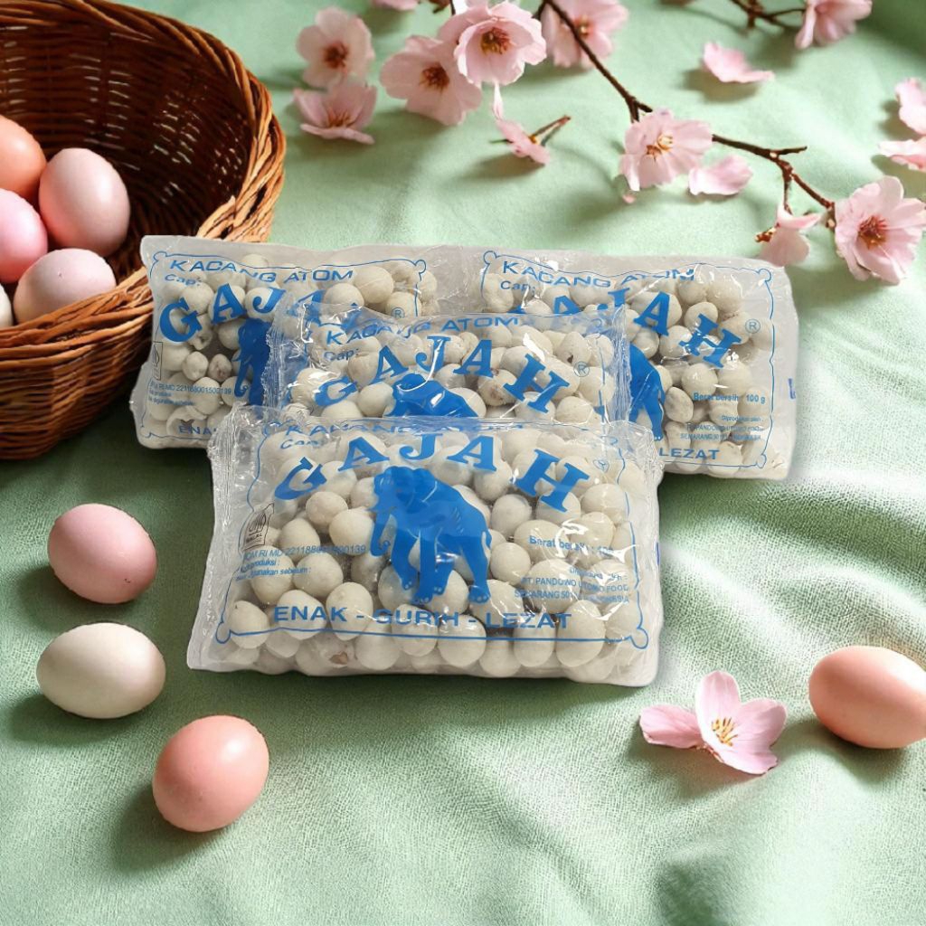 kacang atom gajah,kancil,jambu,kacang kulit oven