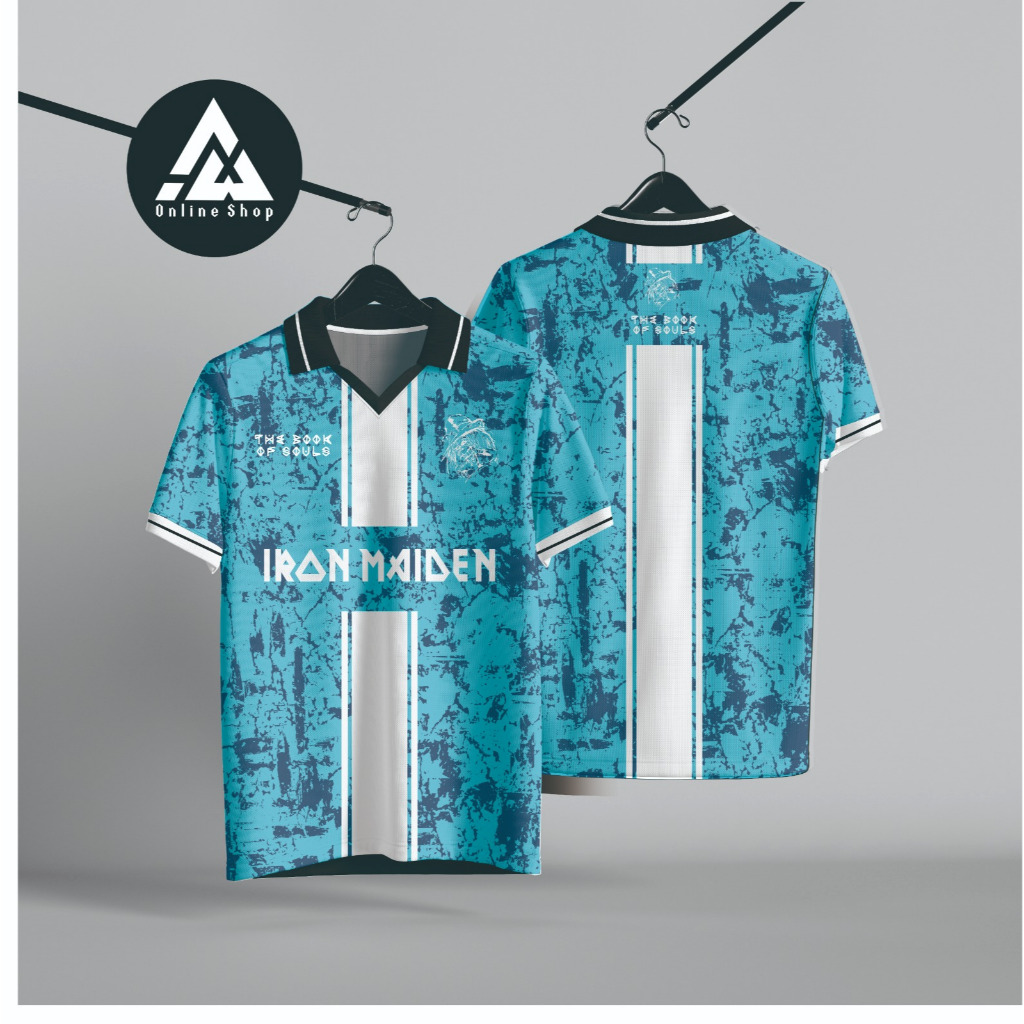 jersey vintage iron maiden full printing