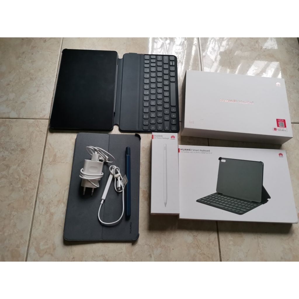 Huawei MatePad 10.4 2022 64GB Second (sdh termasuk keyboard, pen, dan case)