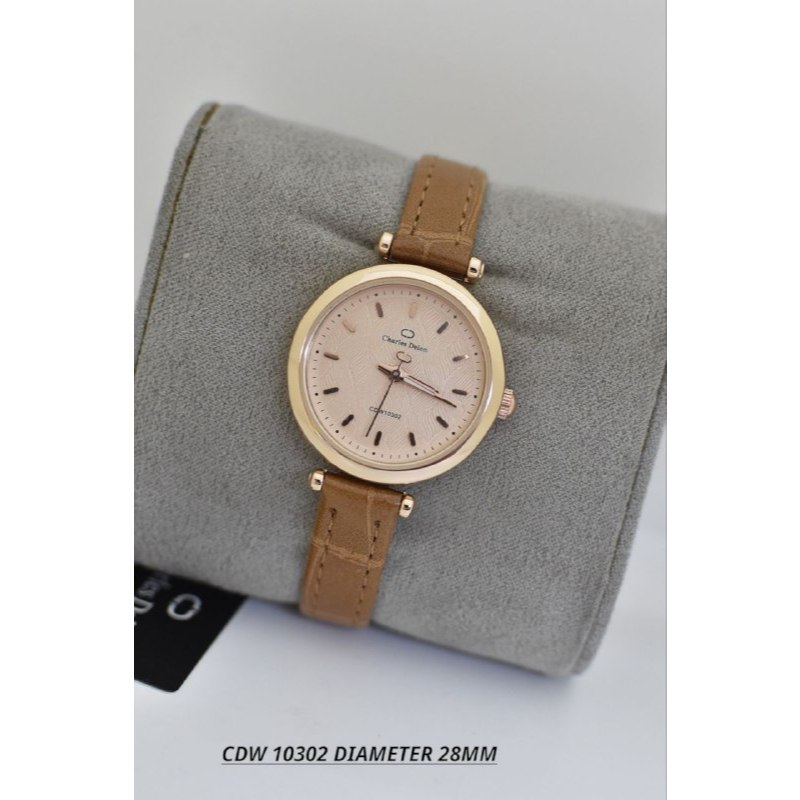 Jam Tangan Wanita Charles Delon CDW-10302 (28MM) Tali Kulit Watches