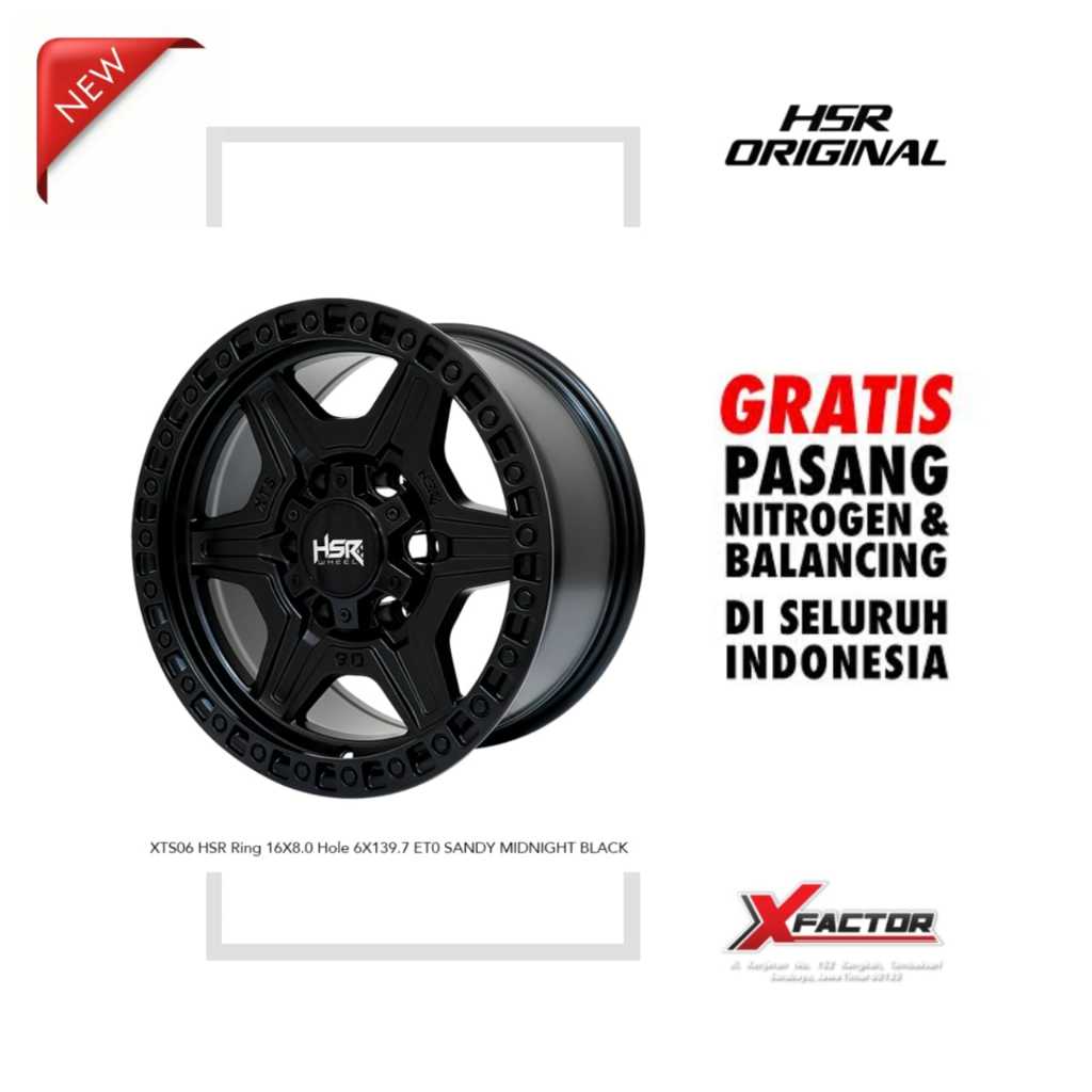 VELG MOBIL R16 HSR XTS06 HSR R16X8 H 6X139,7 ET0