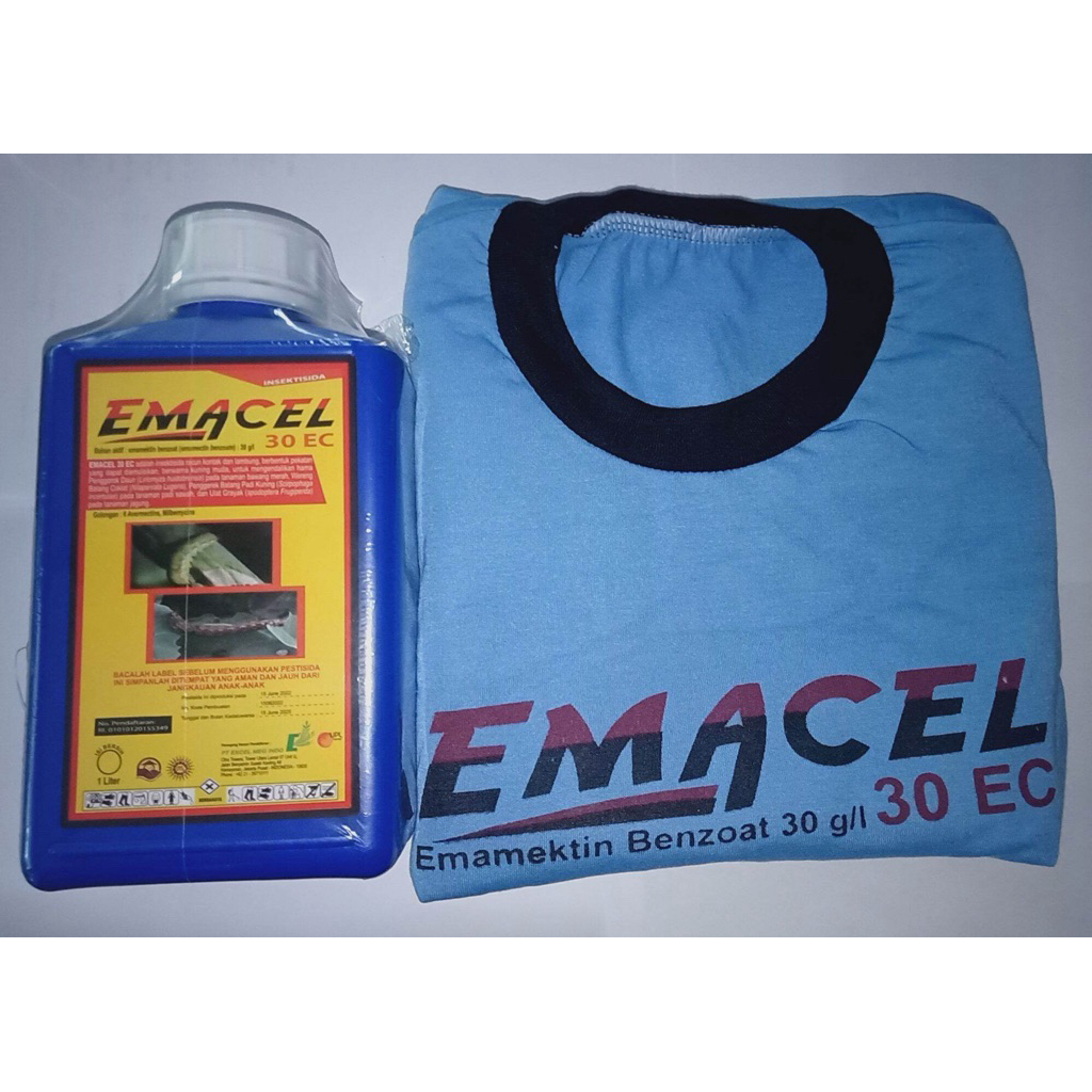EMACEL 1LITER 1 liter 1000ml FREE KAOS Insektisida Ulat Bawang Jagung Kubis Kacang
