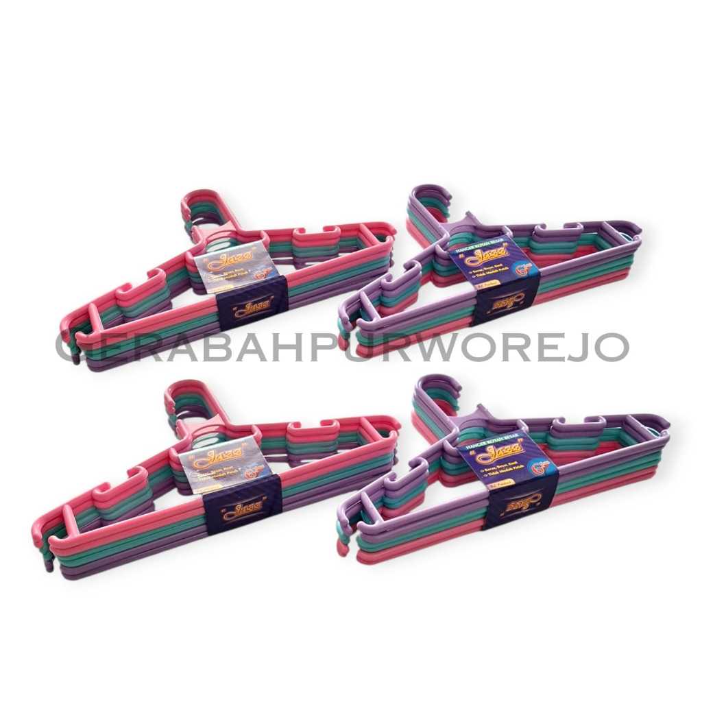 Hanger Baju Cantolan Baju JAZZ Plastik Rotan Premium