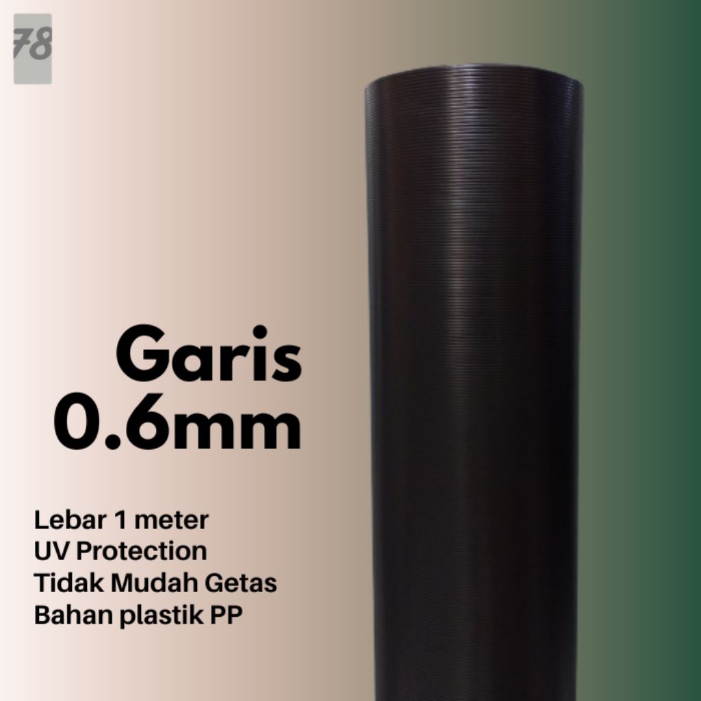 1 ROLL Plastik Penutup Pagar Rumah Plastik Fiber Garis Plastik Penutup Serbaguna 0.6MM