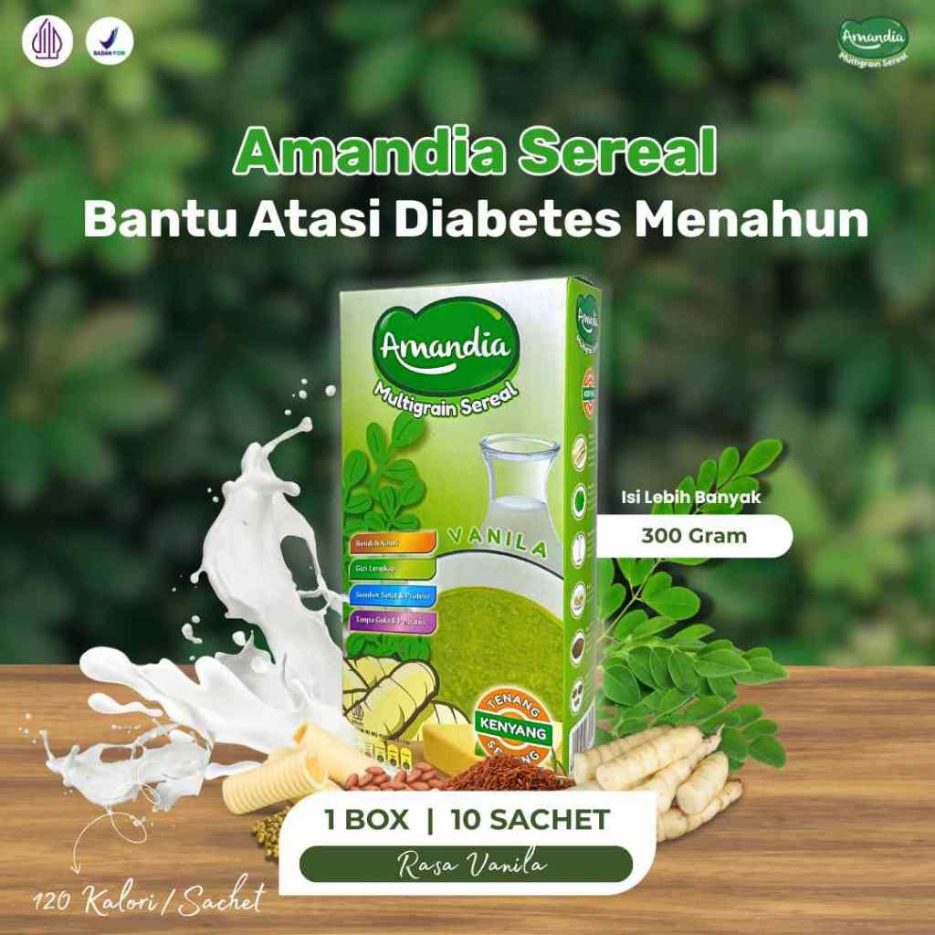 

Amandia Sereal Berbahan Alami Rendah Gula & Free Gluten Makanan Sehat Untuk Diabetesi