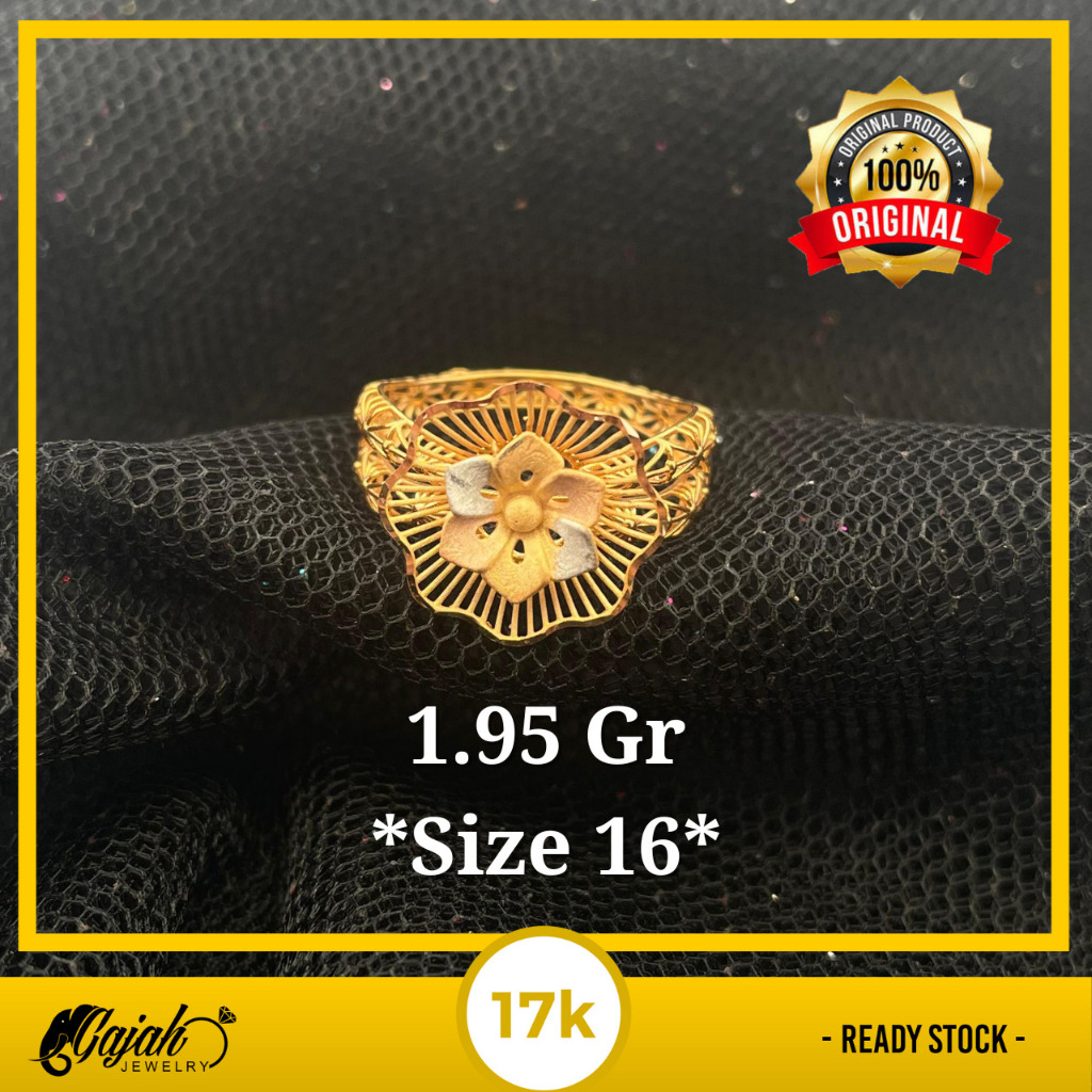 Cincin Emas 17K 1.95 Gram Toko Emas Gajah Online Salatiga 7848