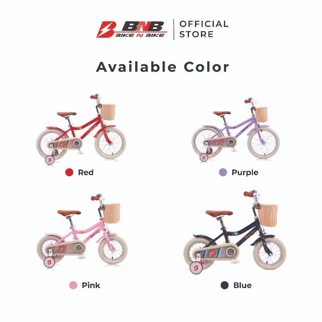 TERLARIS SEPEDA ANAK PEREMPUAN MINI BNB DAISY