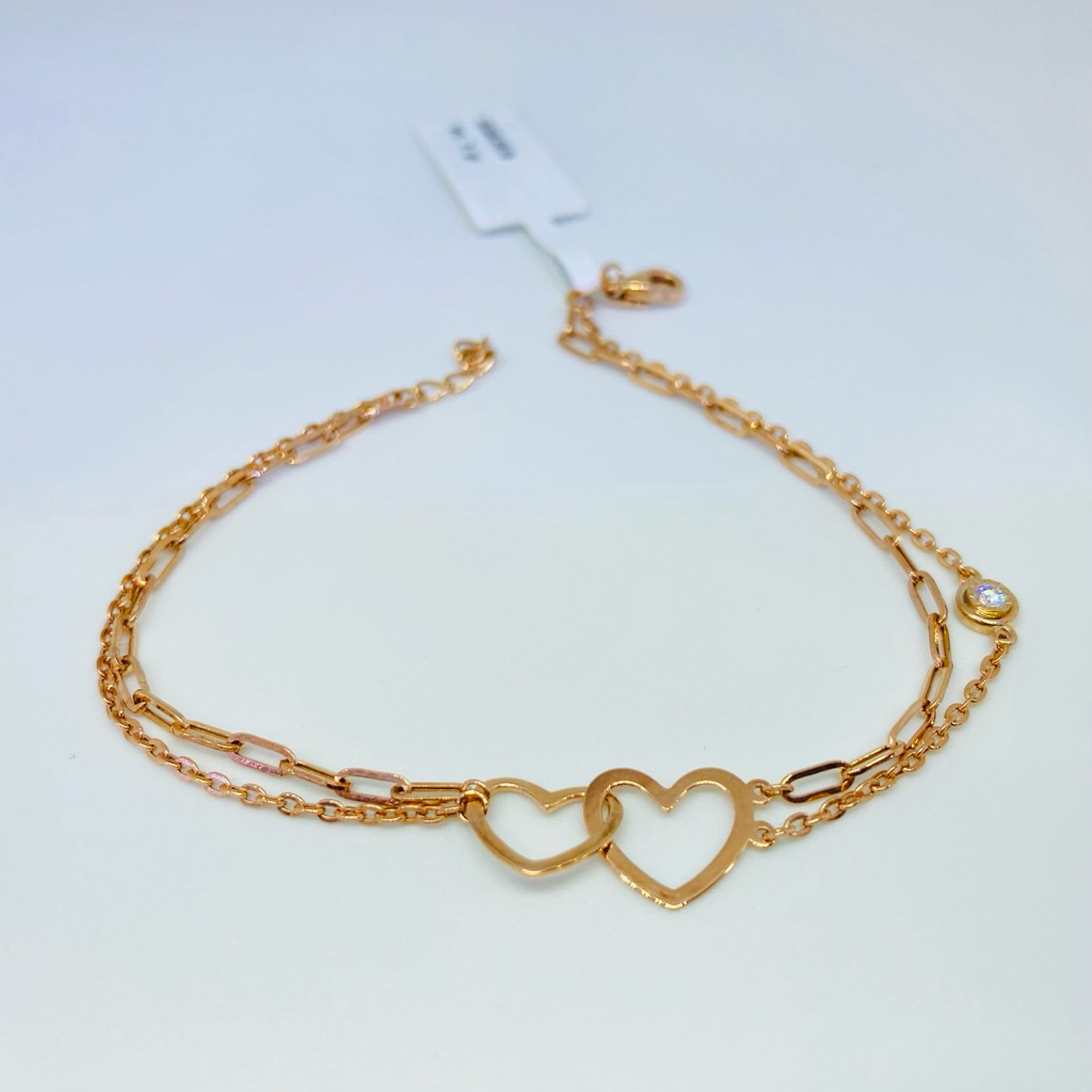 gelang emas fashion 750%17/18k