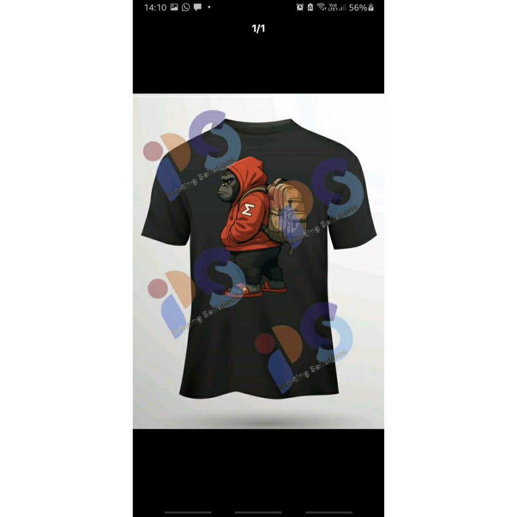 kaos distro custom dtf unisex, sablon custom dtf, kaos sablon digital