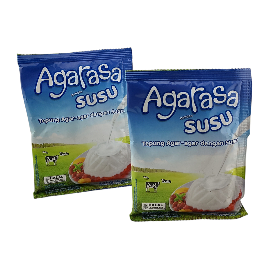 

Agarasa Tepung Agar-Agar Dengan Susu - Netto 42gr