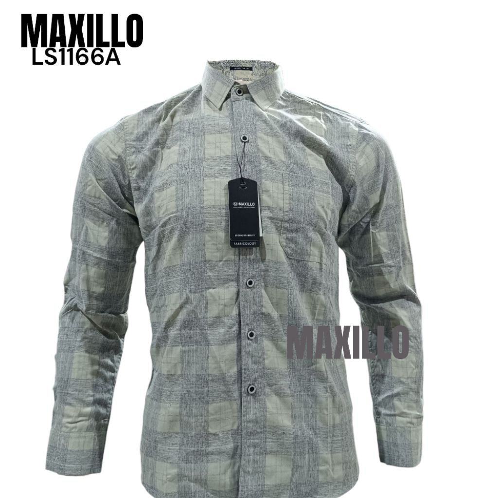 MAXILLO KEMEJA LENGAN PANJANG KODE(LS1166A)