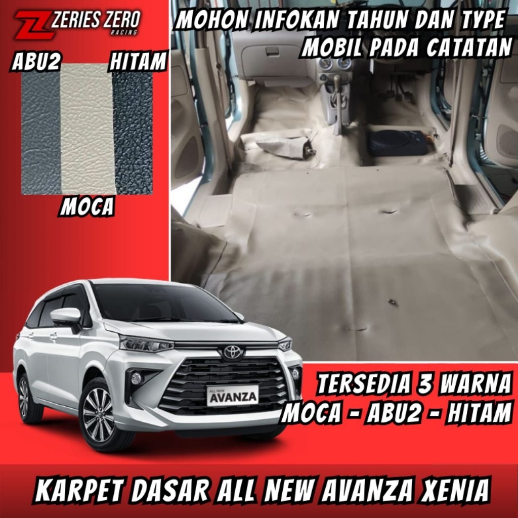 Karpet Dasar Peredam Lantai Mobil All New Avanza Xenia