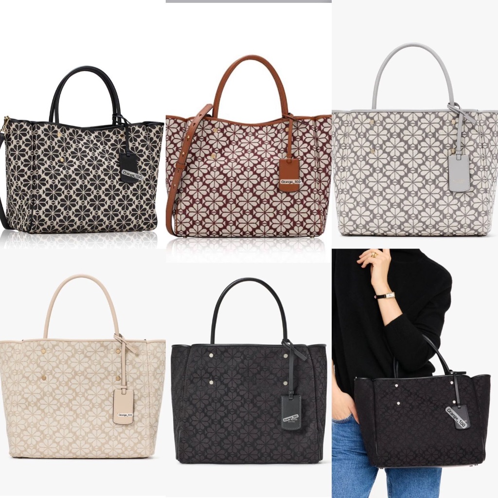 TAS WANITA KS JACQUARD MEDIUM EVERYTHING TOTE ORIGINAL
