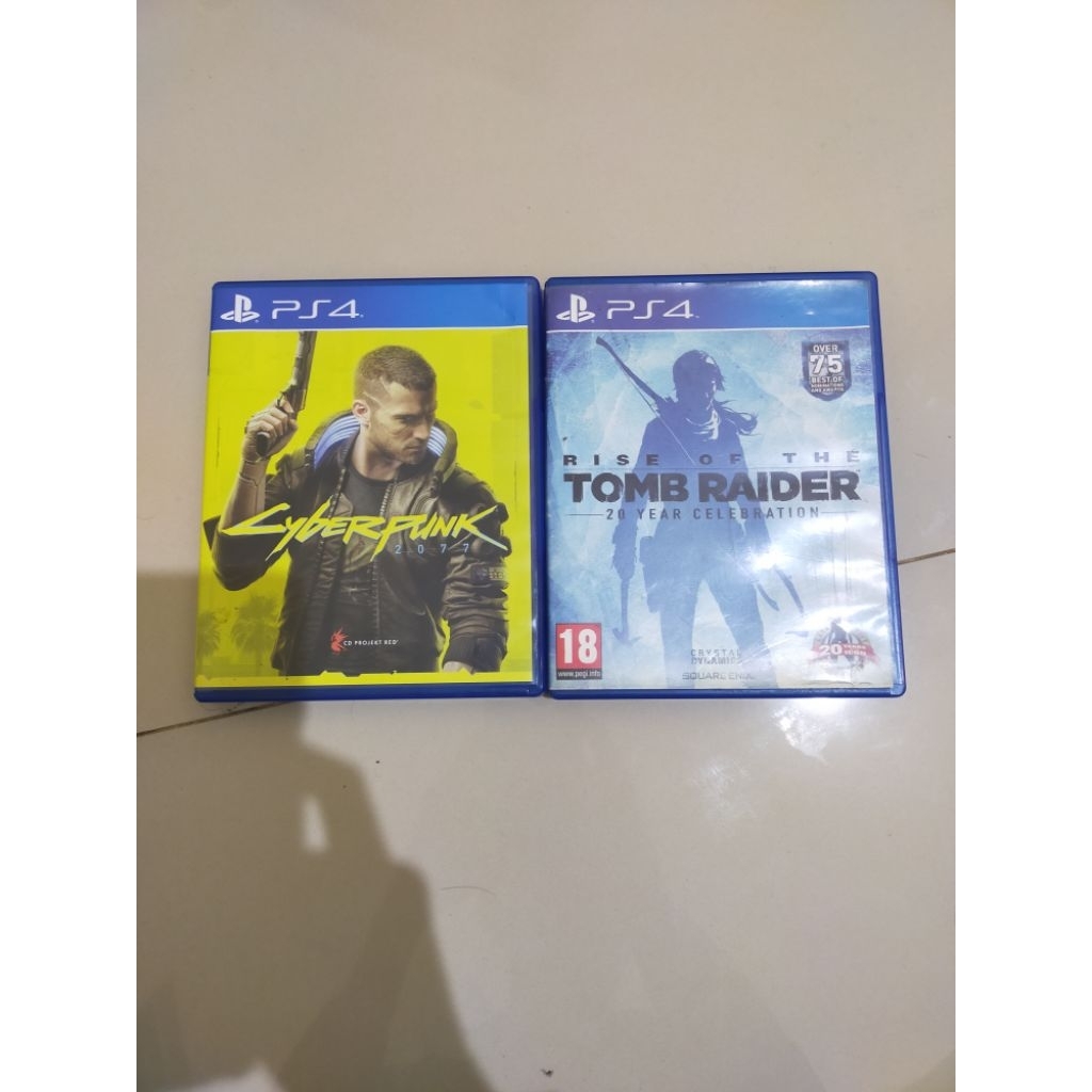BD/KASET GAME PS 4 Cyberpunk 2077 | rise of the tomb raider