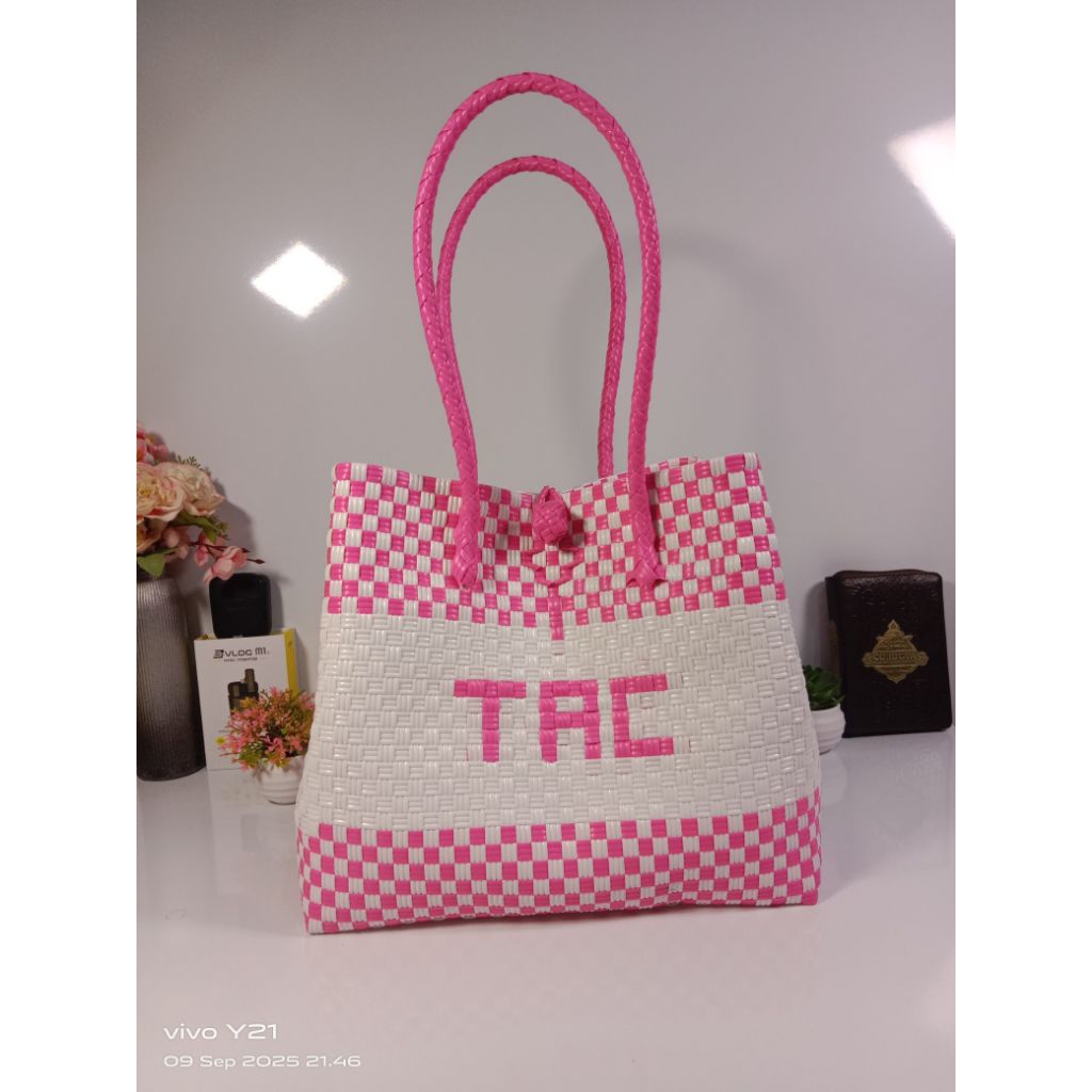 Tas Anyam jali premium custom nama