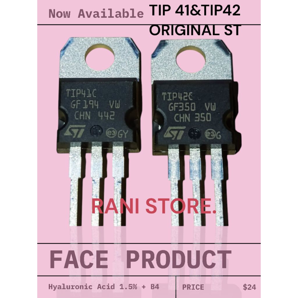TRANSISTOR TIP41 TIP42 ORIGINAL ST