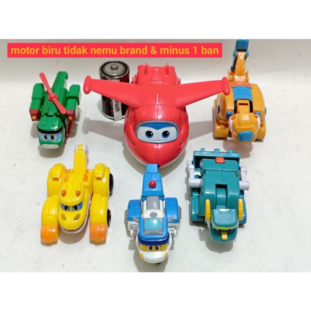 Set auldey super wings jett , gogo dino tomo storm locky pokey  veli mini transforming deformed acti