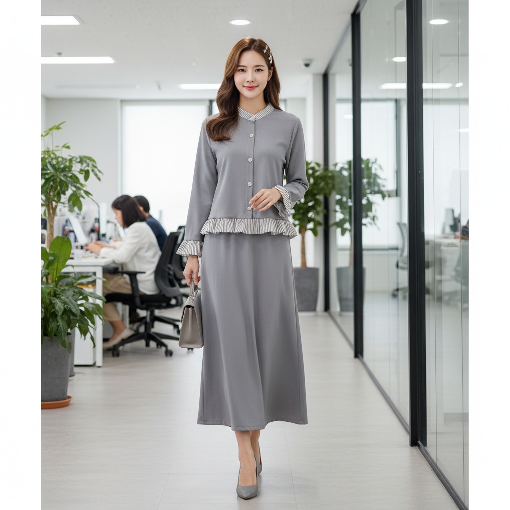 YFS - Setelan Rok Nala Wanita Kekinian One Set Premium Jumbo One set Rok dan Atasan Kekinian