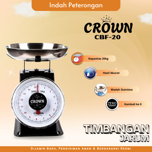 Timbangan Crown 20KG/TIMBANGAN BUAH 20KG/Timbangan Jarum