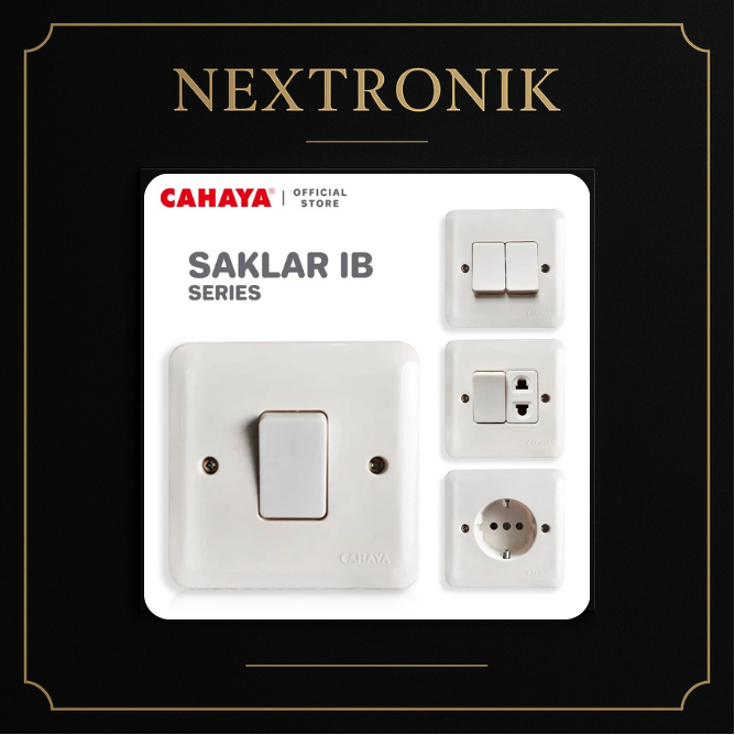 Saklar Engkel IB Cahaya / Saklar Seri IB Cahaya / Saklar Engkel Stop IB Cahaya / Stop Kontak IB